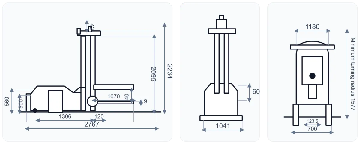 CB-2030/2040 AGV dimensions drawing