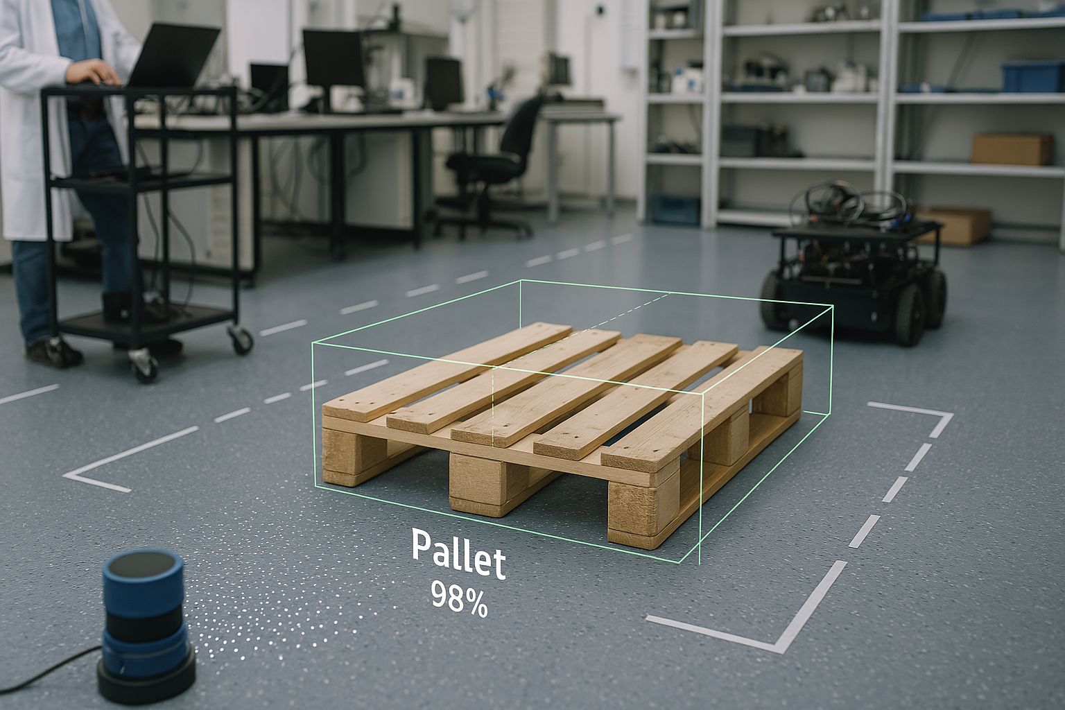 Pallet recognition system for autonomous forklifts