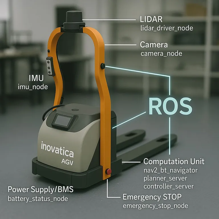 Case study: a ROS 2-based autonomous forklift system