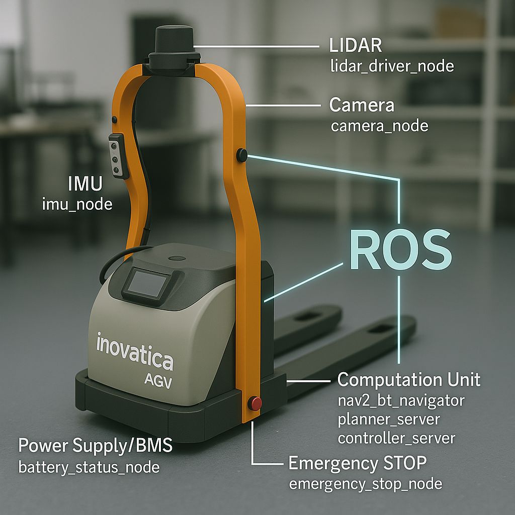 Case study: a ROS 2-based autonomous forklift system